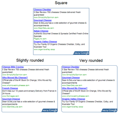 Adsense Ecken