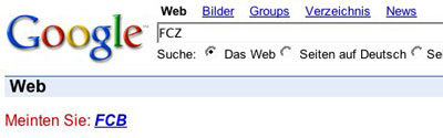 Meinten Sie FCB FCZ
