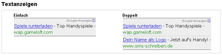 Adsense for mobile Anzeigentypen
